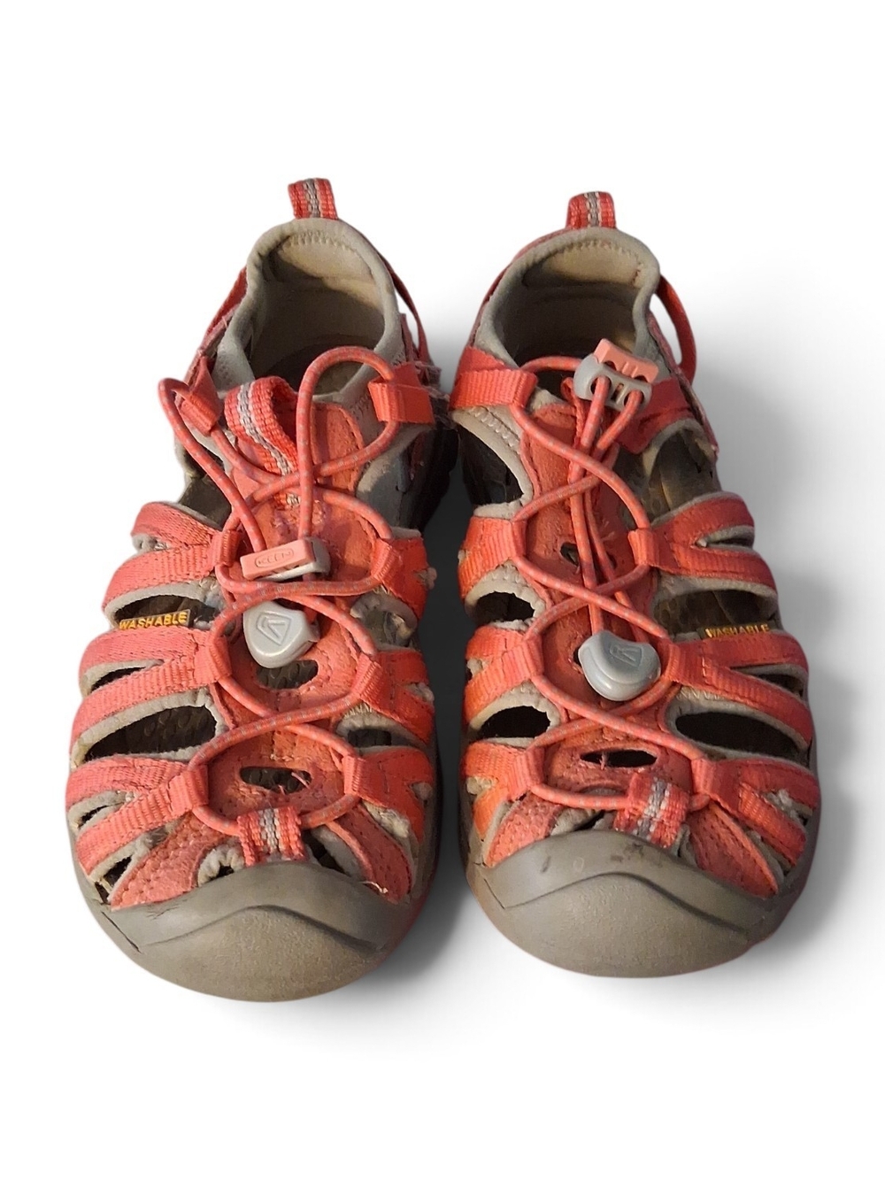 Keen Kids Coral/Beige Closed-Toe Water Sandals